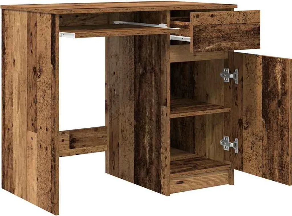 Prezzo Shock: Scrivania Maison Exclusive 86cm Effetto Legno Antico - 5