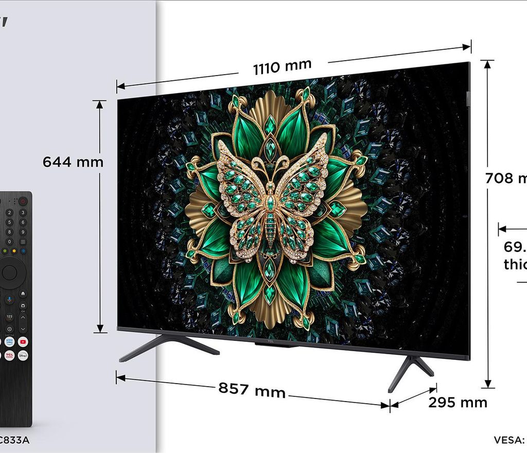 TCL C6K 50C6K, 127 cm (50"), 3840 x 2160 Pixel, QD-Mini Produktbild 