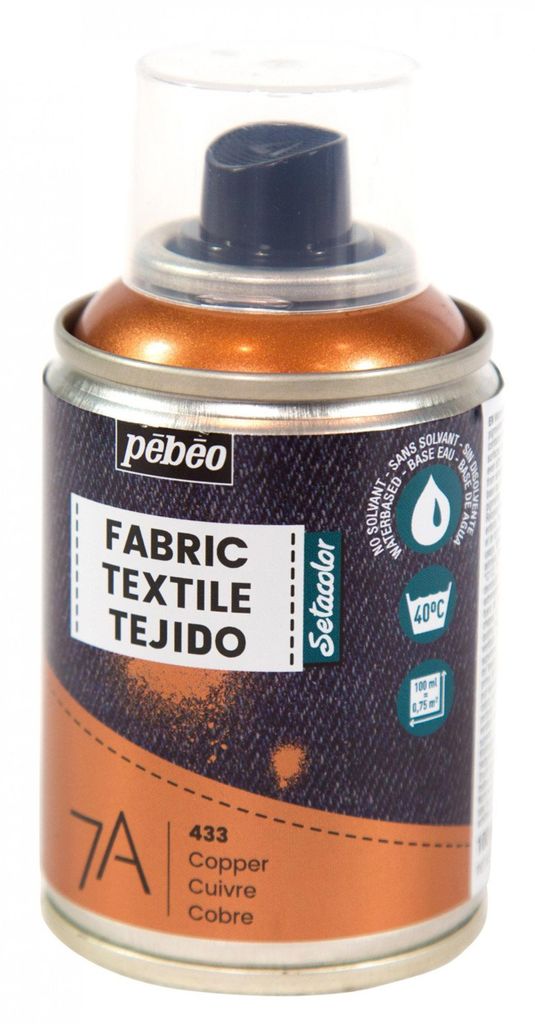 Pebeo 7A Aerosol Textilfarbe auf Wasserbasis, 100 ml, Kupfer