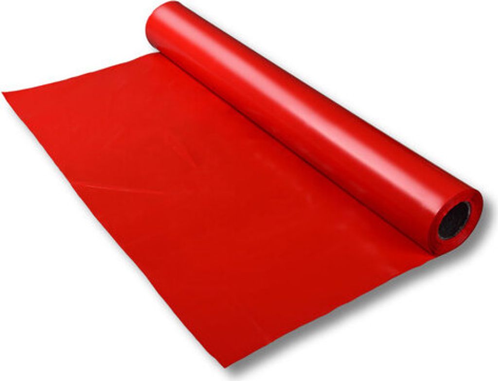 1x LDPE-Folie Dekofolie Tischdecke rot opak 2300mm x 50m Produktbild 