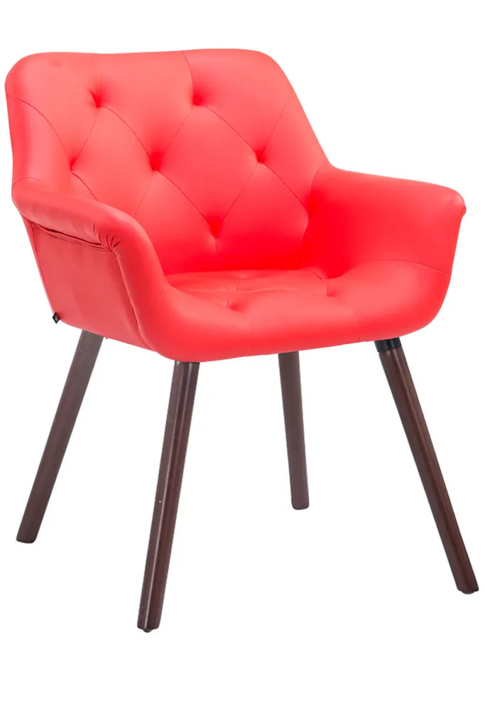 Chaise d'attente Cassidy noyer rouge - Idéal pour cabinet et réunion