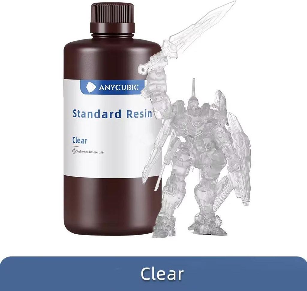 UV-Resin für 3D-Drucker - LCD 405 nm Photopolymerharz - 3 kg - Transparent