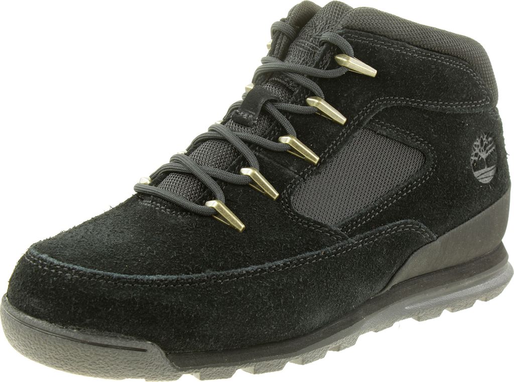 Timberland Euro Rock Mid Boots - Herren Winter Schuhe Stiefel Leder Schwarz TB0A2H68-015 , EU 45 US 11