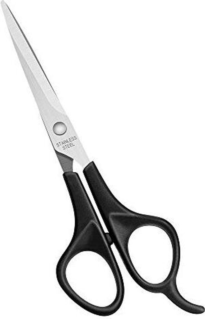 Friseurschere,Haarschneide Scheren mit ABS Griff,Haarschneideschere Profi,6'',Schwarz
