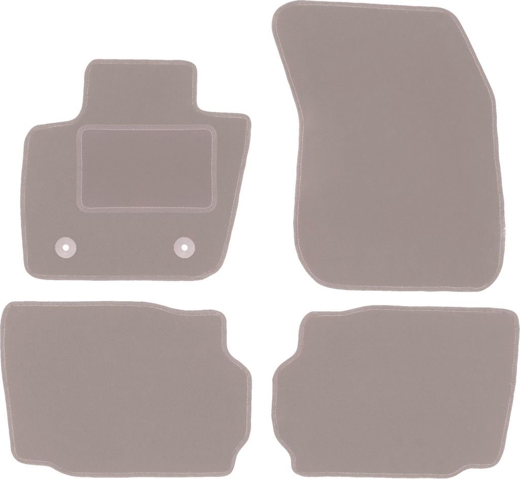 Velours-Autoteppiche für: Ford Mondeo Mk5 Limousine, Kombi (2015-) Beige