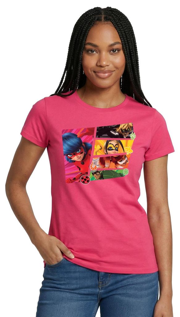 Spreadshirt Miraculous Superhelden Frauen T-Shirt, XL, Azalea