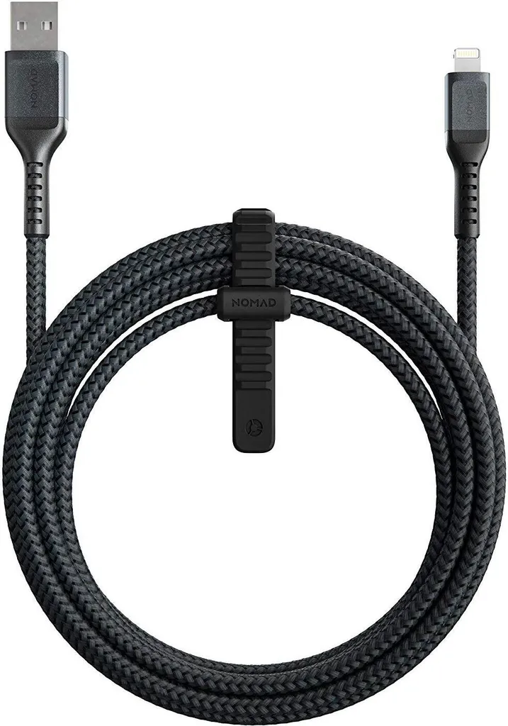 Câble de charge Lightning ultra résistant Nomad 3m en nylon tressé