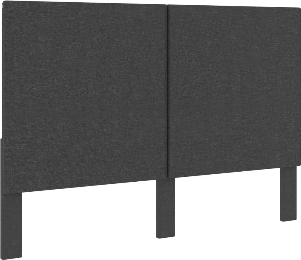Tête de lit 180x200 cm en textile gris anthracite pour sommier king size