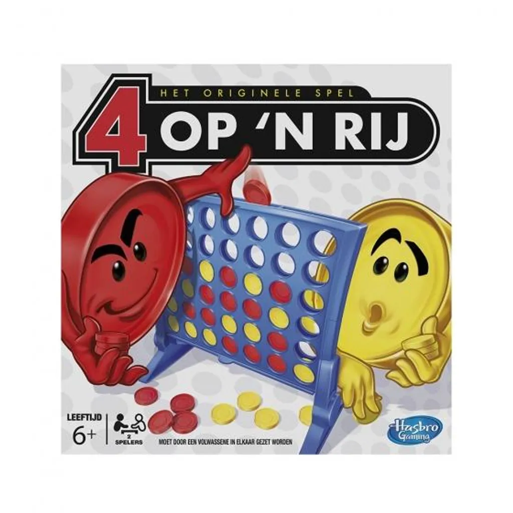 Quatre dans une rangée Hasbro Gaming - Grille Verticale avec 42 Jetons - 2