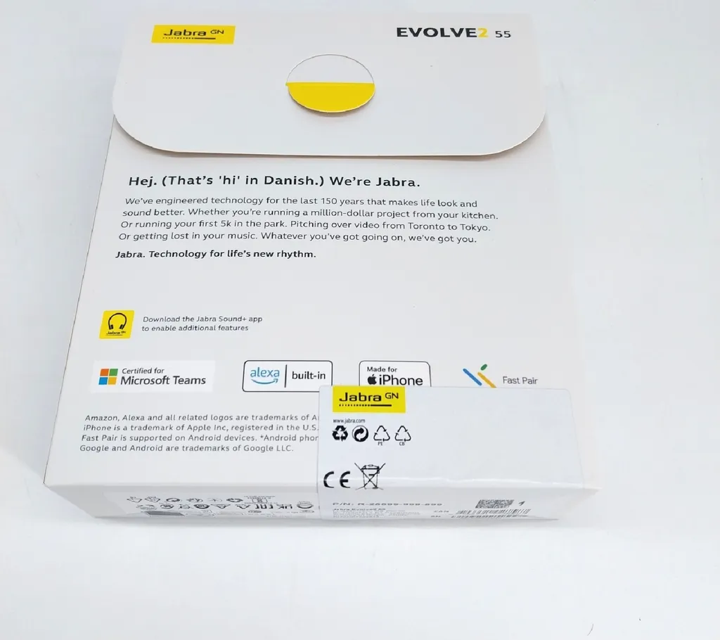 Jabra Evolve2 55 Wireless Cuffie Office Bluetooth con Base Ricarica Nero - 17