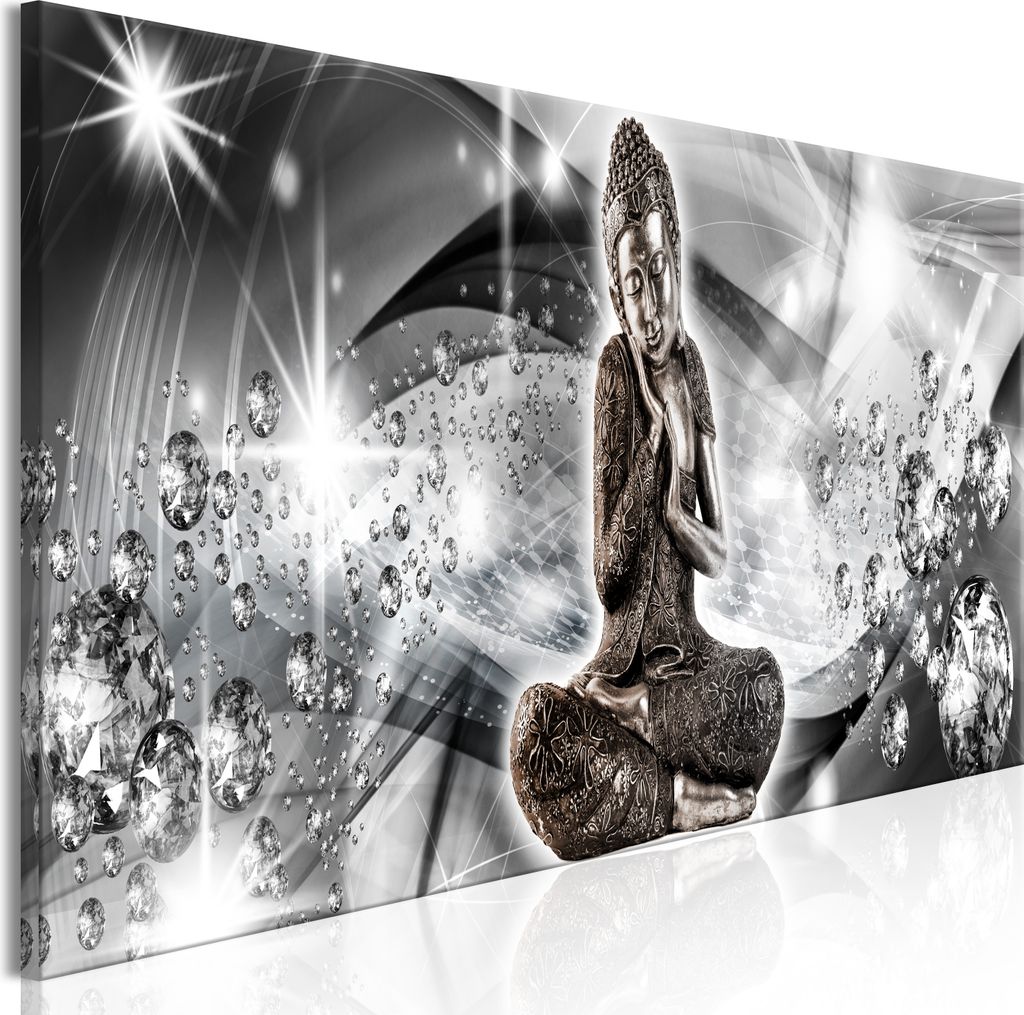 Modernes Wandbild p-C-0037-b-a (150x50 cm) - 1 Teilig Bilder Fotografie auf Leinwand Foto Bild Dekoration Wand Bilder Kunstdruck BUDDHA ABSTRAKT