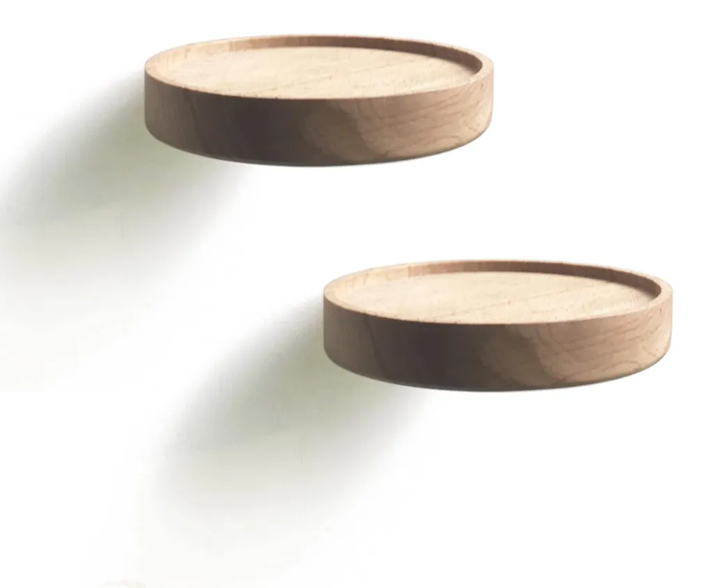 Étagère suspendue en bois de style scandinave pour déco murale cosy