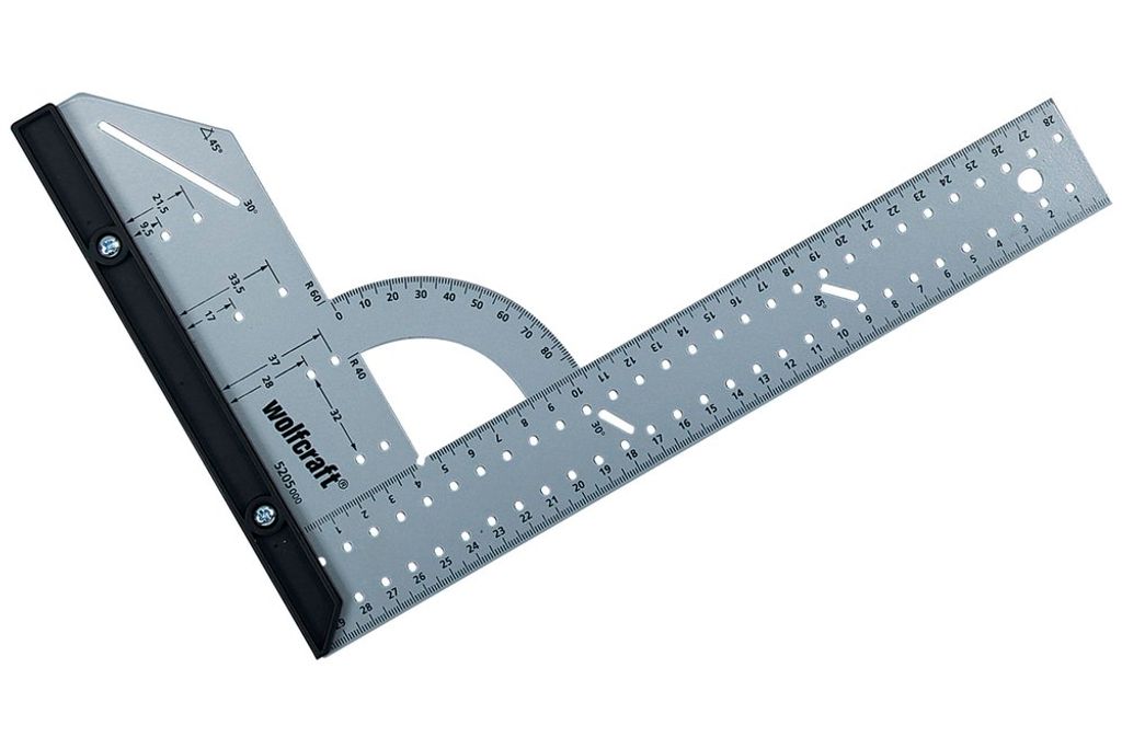Kątownik stalowy Wolfcraft 5205000 Stal 200 x 300 mm Szary Zdjęcie produktu 