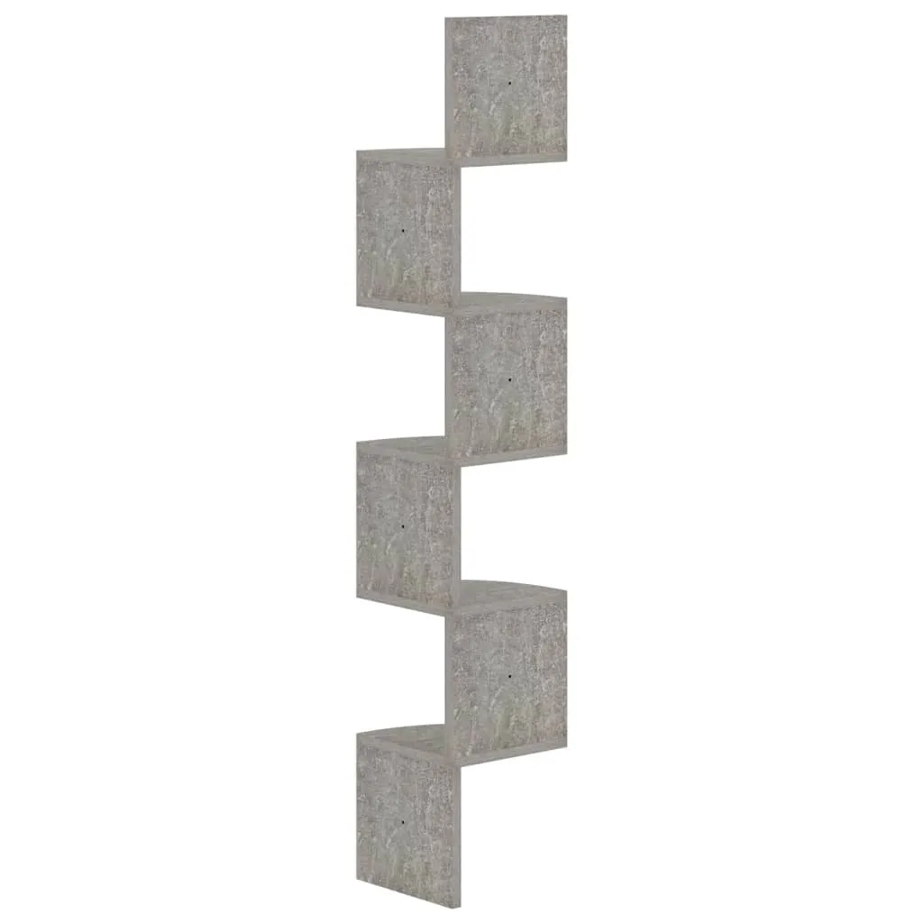 Maison Exclusive Scaffale Angolare 19x19x123cm Grigio Cemento - 3