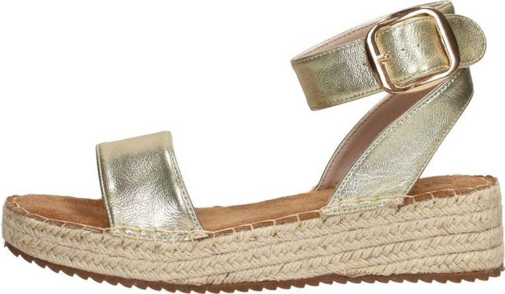 SUB55 Sandalen Plat Sandalen Plat - Goudkleur - Maat 37