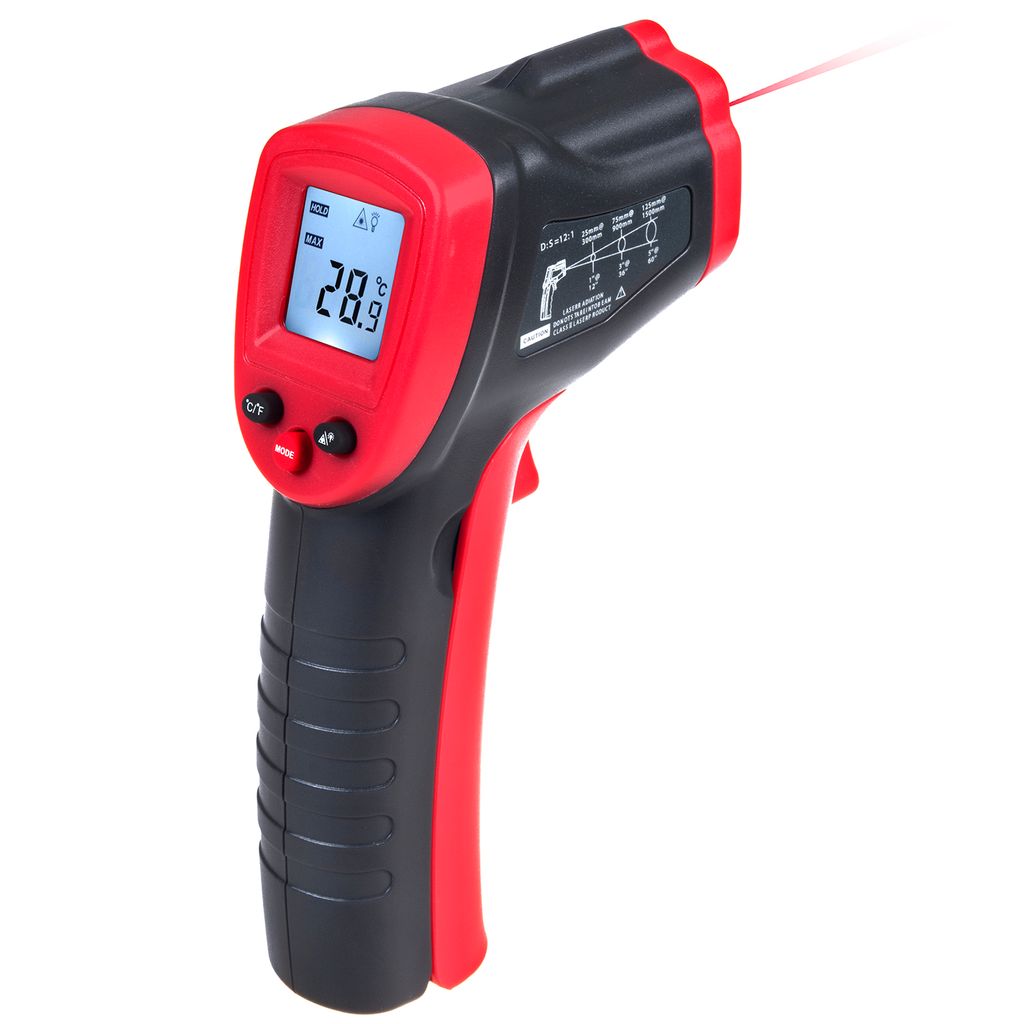 Laser Pyrometer Temperaturmessgerät Infrarot Thermometer Infrarotthermometer DE 