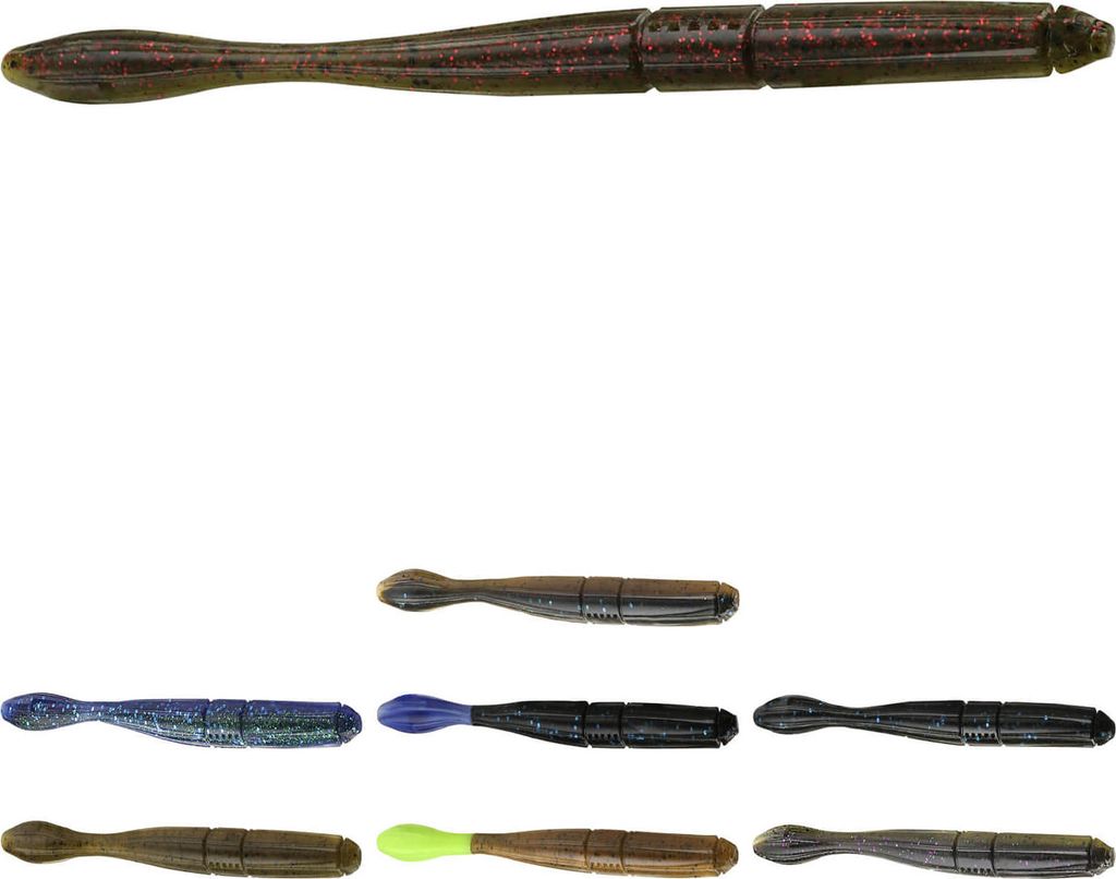 13 Fishing Bubble Butt Gummiwurm 12,7cm Black & Tan