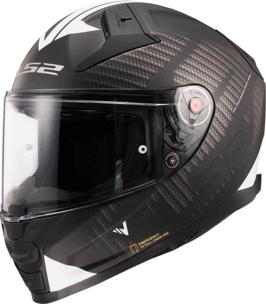 LS2 FF811 Casco Vector II Splitter, nero/bianco, XL (61/62) Immagine del prodotto 