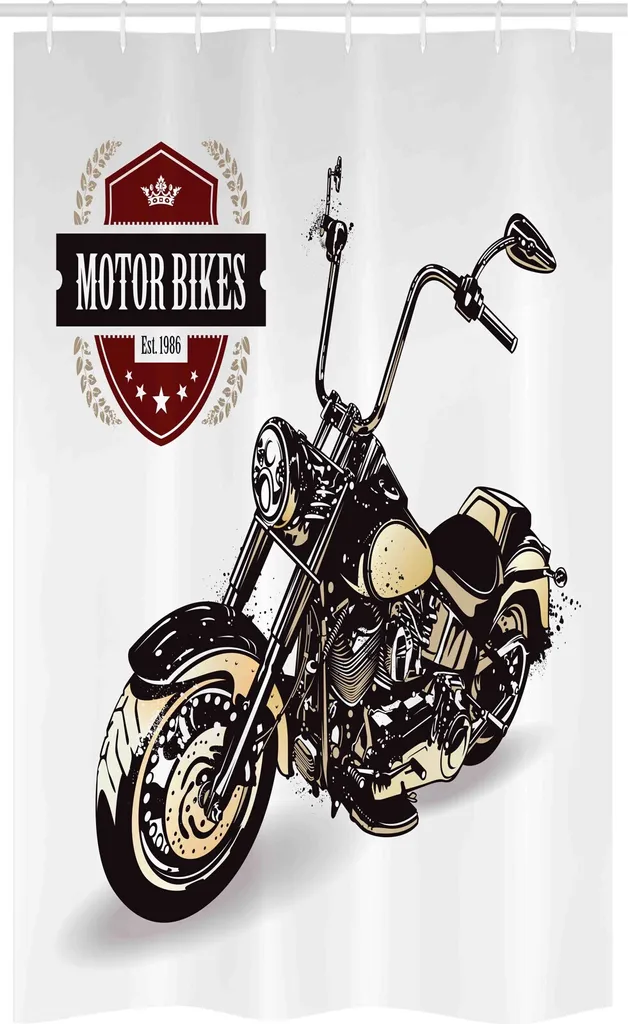 Tenda Doccia 120x180 ABAKUHAUS Motorrad - Arredo Bagno Loft