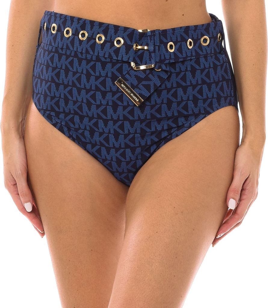 Michael Kors Damen-Bikinihose mit hoher Taille MM2N025