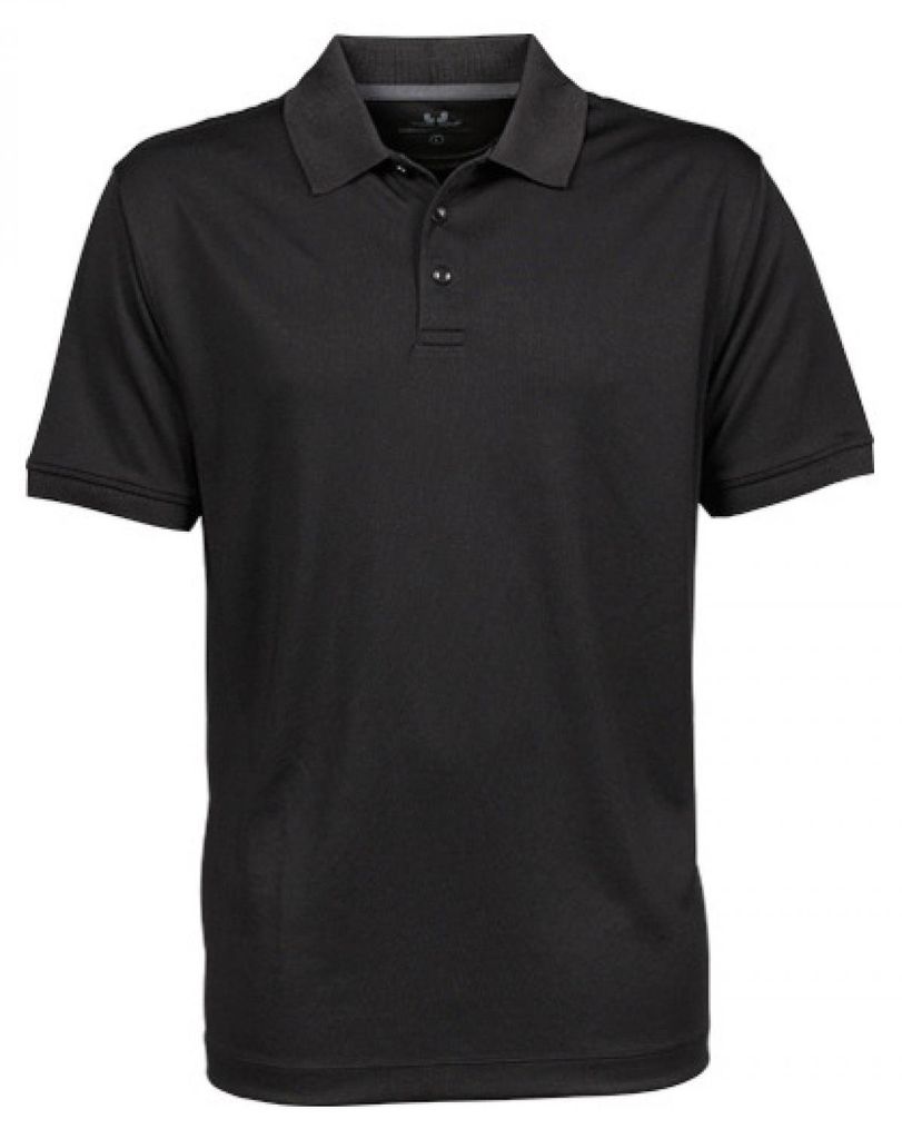 Tee Jays 7100 | Performance Herren Poloshirt - Farbe: Black - Größe: M