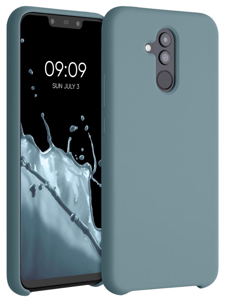 kwmobile Handyhülle für Huawei Mate 20 Lite Hülle - Case Silikon - Kabelloses Laden - Schutzhülle Cover in Arctic Night