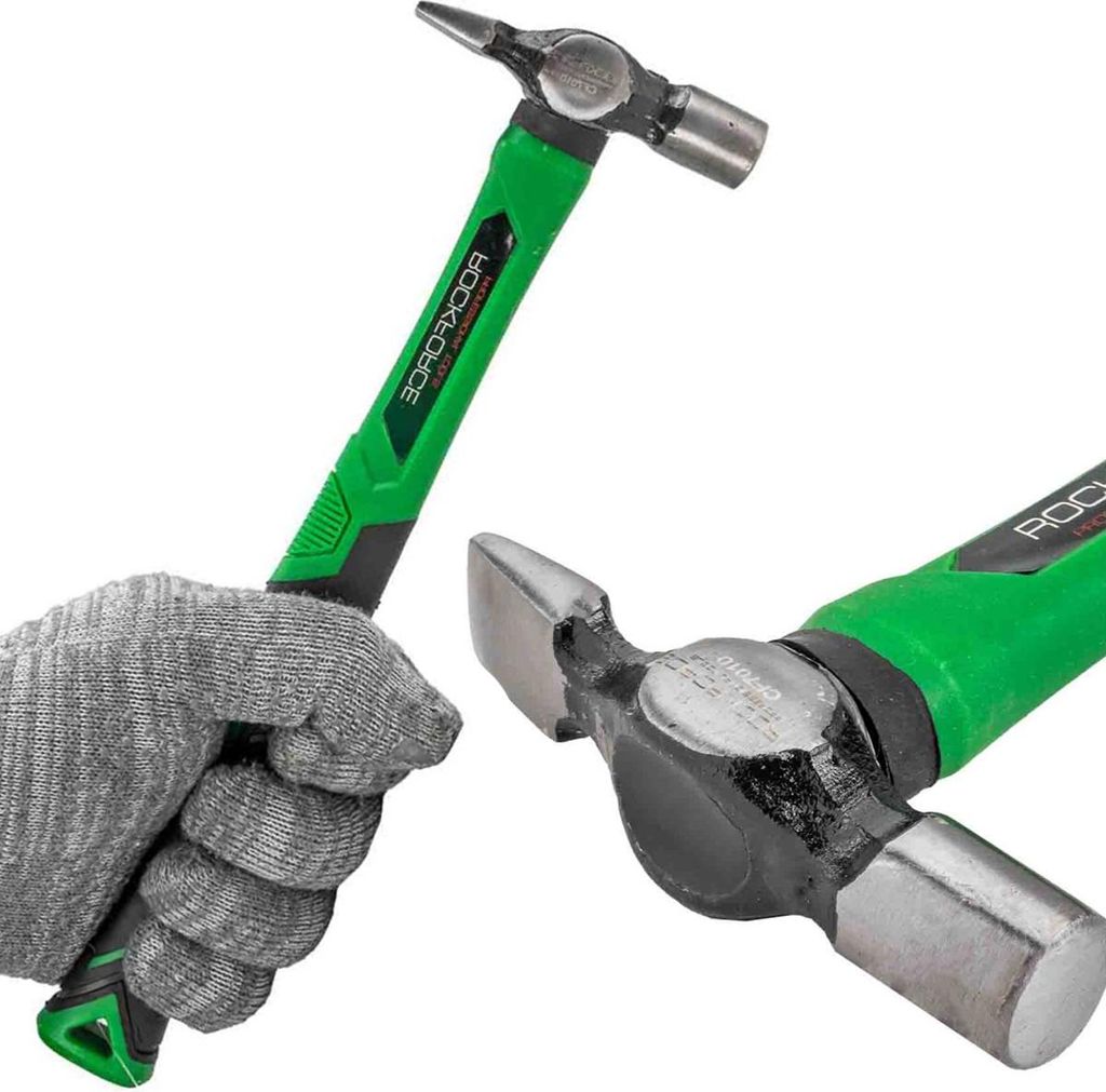 Bauhammer zum Einschlagen von Nägeln und Richten von Blechen 120g