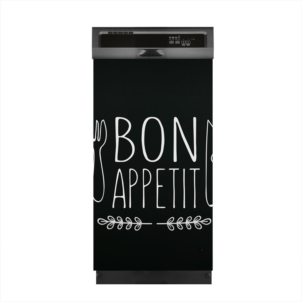 Magnete Dekorative 45x80 cm Küche Magnetmatte Spülmaschine - Bon appetit Inschrift Gemüse