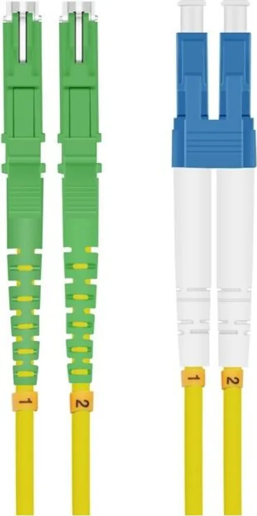 Helos 254661 Patch Cord Fibra E2000-LC Duplex OS2 | Qualità Premium