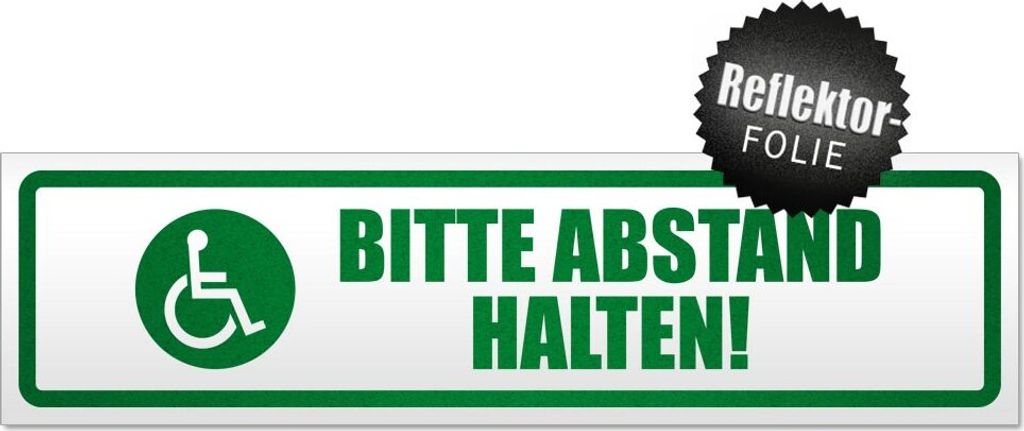 Bitte Abstand halten! Motiv 2 Magnetschild Schild magnetisch