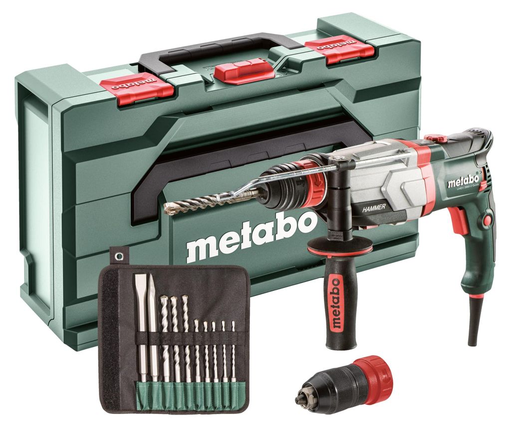 Metabo UHEV 2860-2 QUICK SET, SDS Plus, Aluminium, Schwarz, Produktbild 