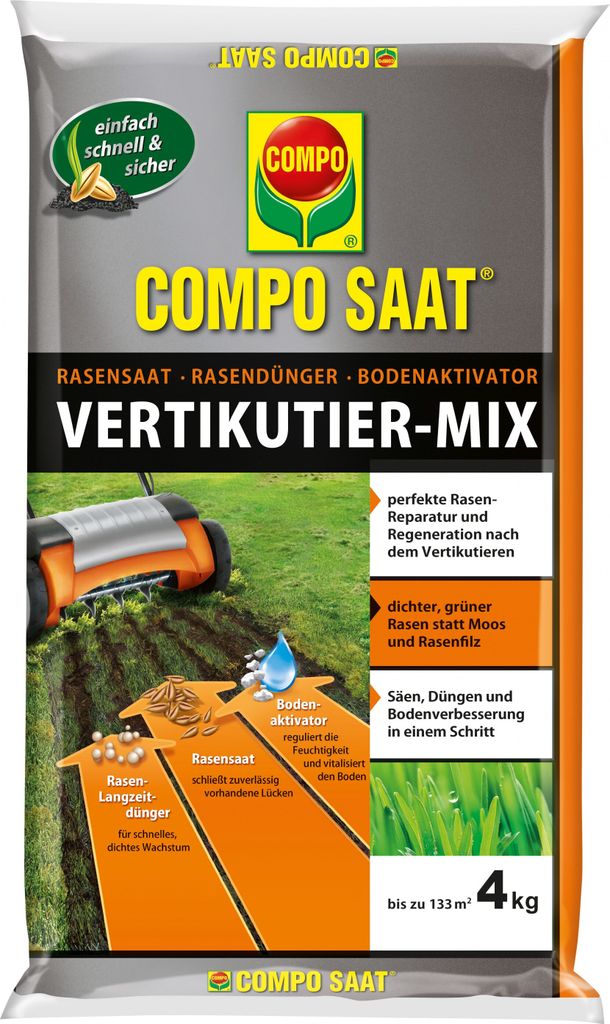COMPO SAAT® Vertikutier-Mix für bis zu 133 m² - 4 kg Produktbild 