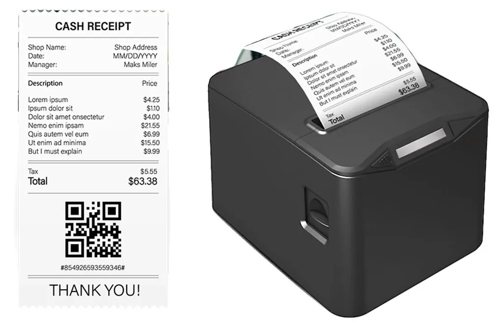 Imprimante Ticket Rapide 220mm/s contre les Files d'Attente USB 80mm