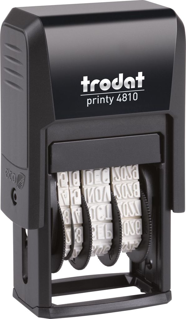 trodat datario Printy Dater 4810 70381 20x3,8mm grigio/nero Immagine del prodotto 