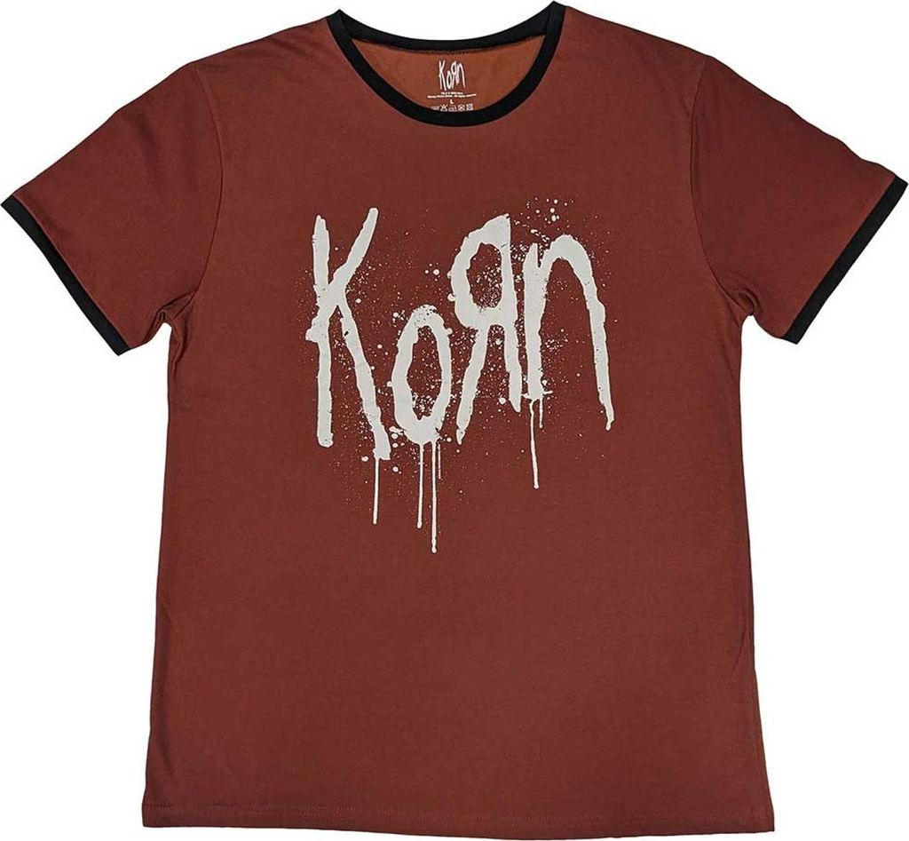 Korn - T-Shirt Logo für Herren/Damen Uni RO10189 (L) (Rot)