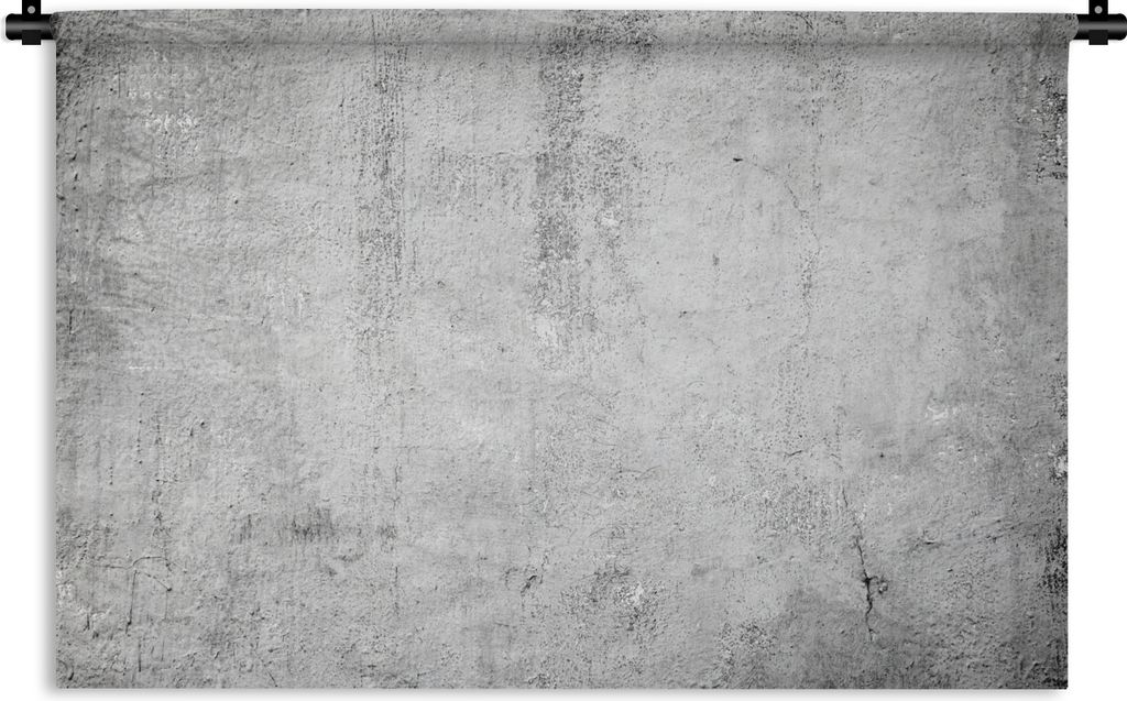 MuchoWow Wandteppich Wandbehang Beton - Grau - Gemustert - Vintage - Industriell 150x100 cm Tapisserie Dekoration Wandtuch - Waschbar - Tapisseri...