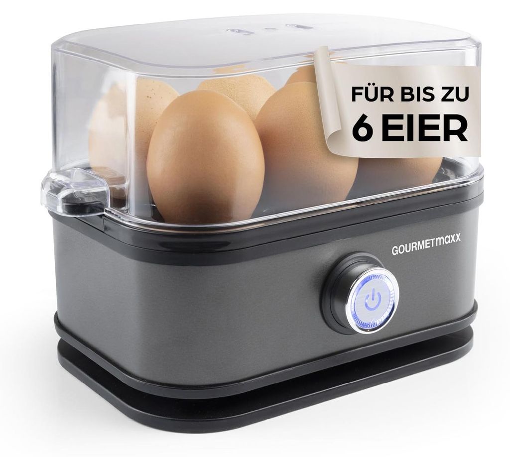 Cuociuova di design GOURMETmaxx per 6 uova con misurino e Immagine del prodotto 