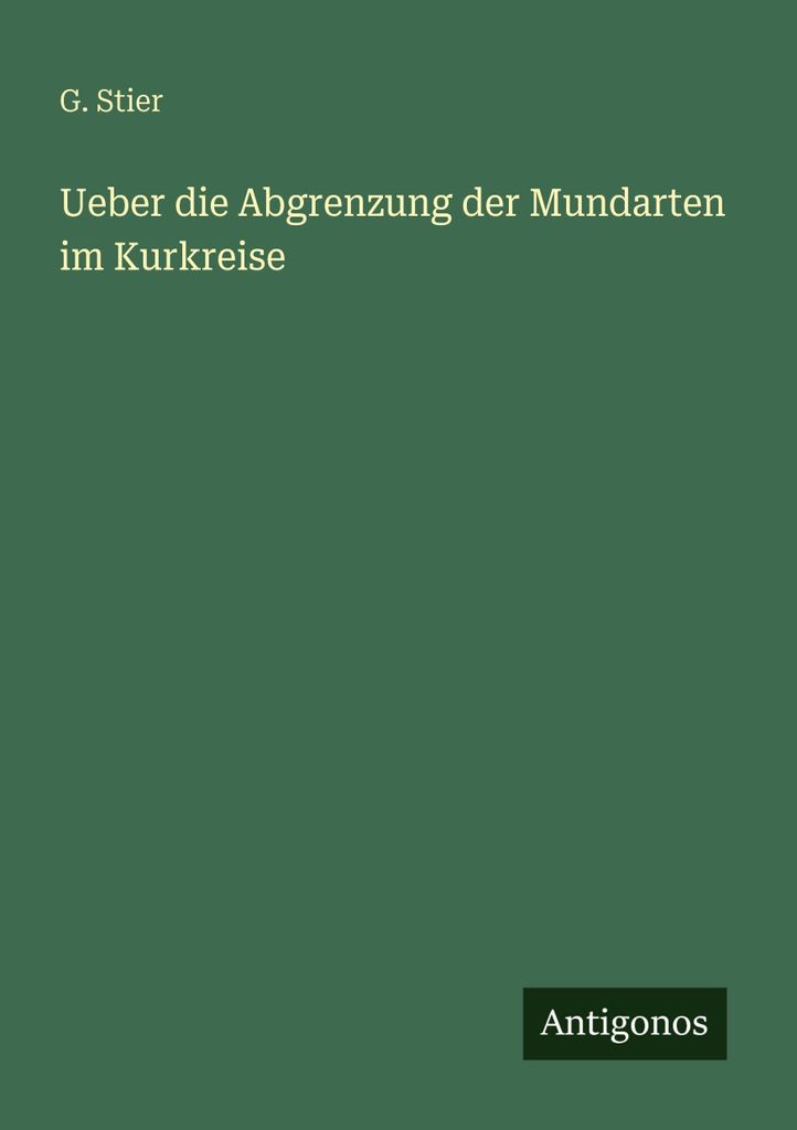 Ueber die Abgrenzung der Mundarten im Kurkreise