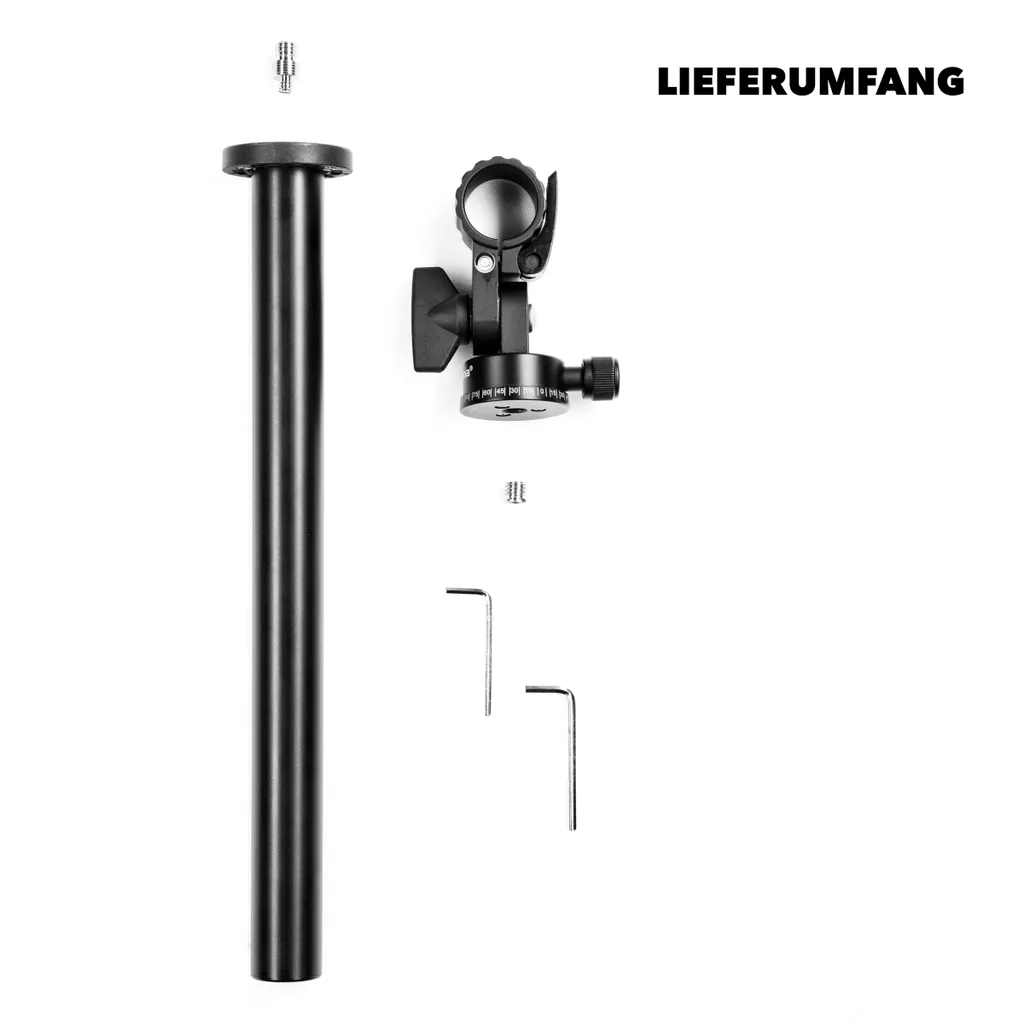 Supporto Orizzontale Mantona 31cm | Prolunga Treppiede Alluminio - 9