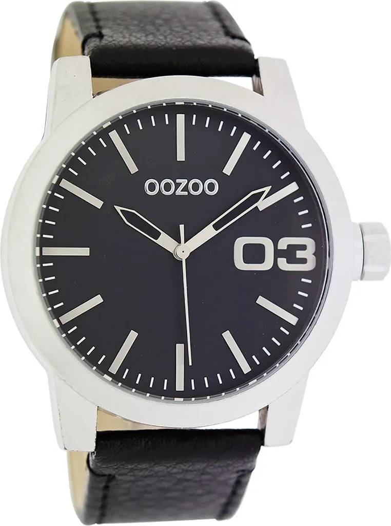 Oozoo Orologio Da Polso Uomo/Donna, Cassa 40mm, Look Cronografo, Cinturino In Plastica Bianca, Movimento Miyota, Outlet - 3