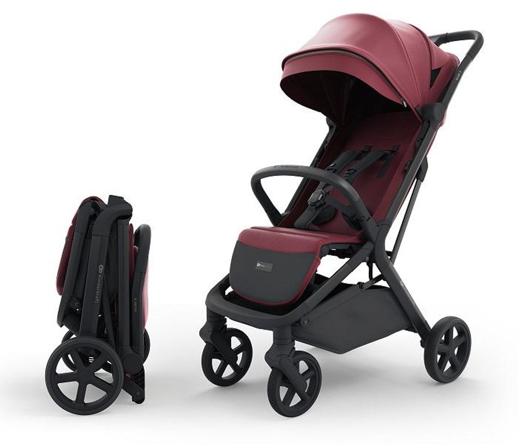 Kinderkraft Nubi 3, passeggino leggero, colore borgogna Immagine del prodotto 