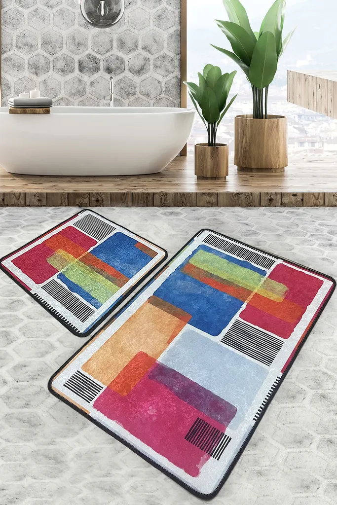 Mijolnir Milora CHL1118 Tappetino Bagno Multicolore 700g Poliestere