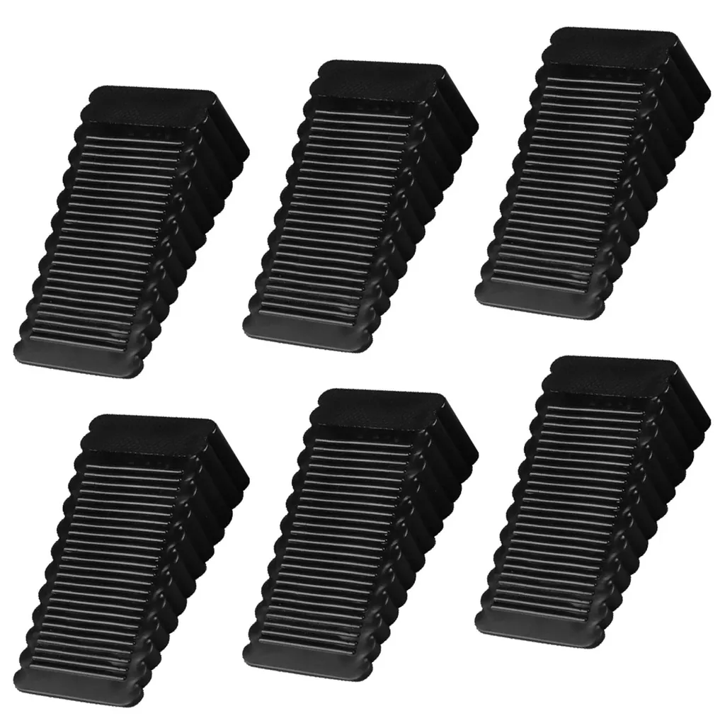 Butées de porte silicone contre les chocs et bruits lot de 6 noir