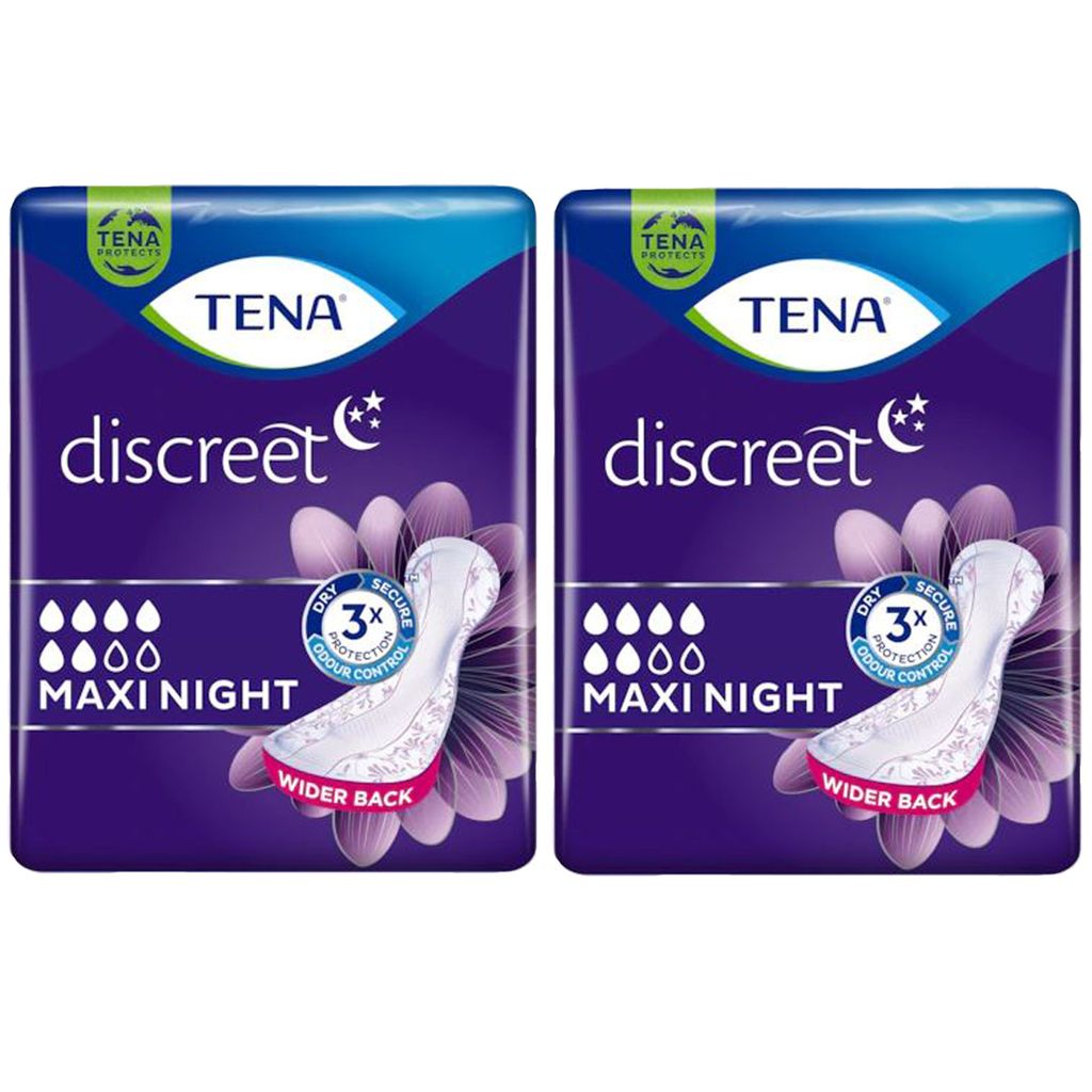 Tena Discreet Maxi Night Hygieneeinlage Blasenschwäche 6 Stk 2er Pack