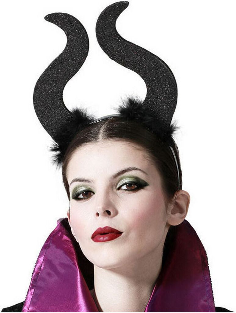 Atosa Halloween-diadem Schwarz Schwarz One Size