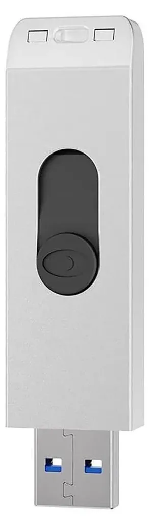 Clé USB HP 256 Go Argent, Débit 128 Mo/s USB 3.2 pour Transfert Rapide