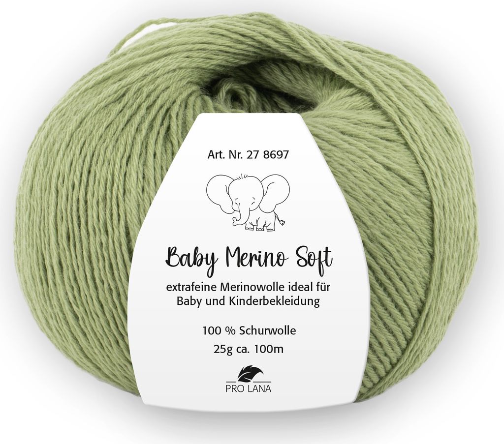 Pro Lana Baby Merino Soft 25g extrafeine Wolle Babywolle Produktbild 