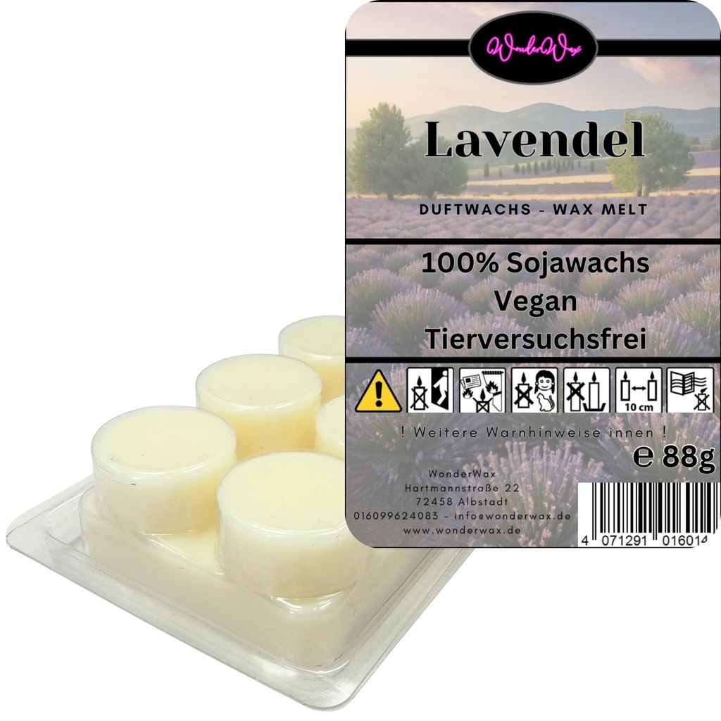 WonderWax Duftwachs Wax Melts für Duftlampe, 6 Kreise Duftmelt Wachsmelt Sojawachs Duftwachs Würfel für Raumdüfte, Wachs Duftöl Winter Indoor ...