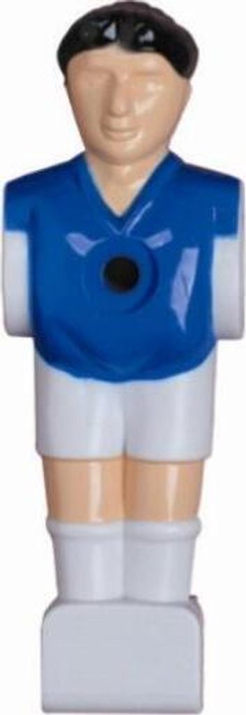 1 Kickerfigur blau weiß für 16 mm Stangen