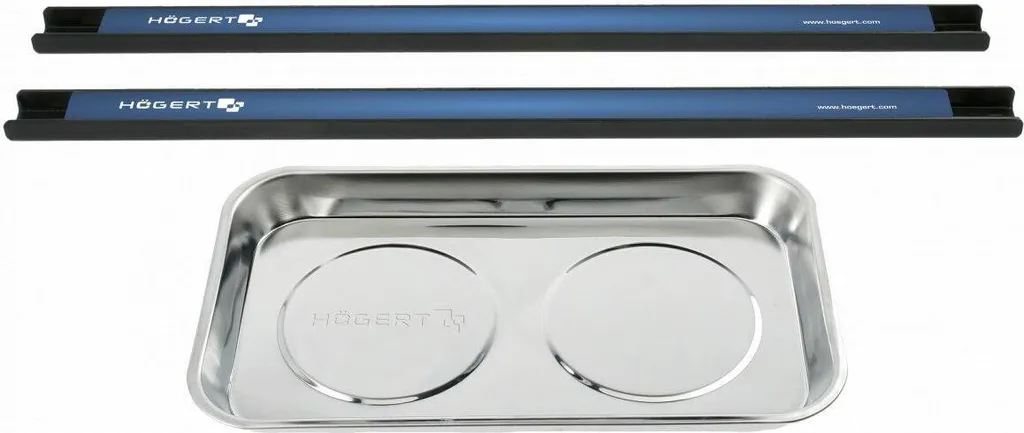 Plateau magnétique 3 pièces et lamelles Hogert pour visserie et écrous